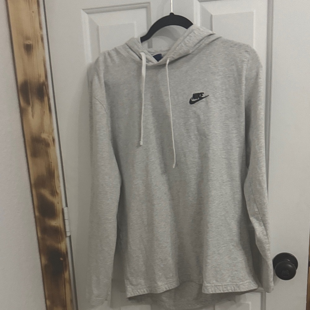 Nike Light Gray Pullover Hoodie